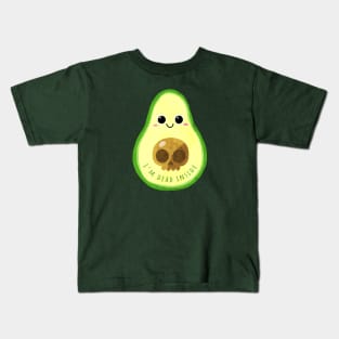 Dead inside avocado Kids T-Shirt